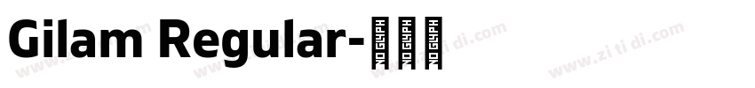 Gilam Regular字体转换